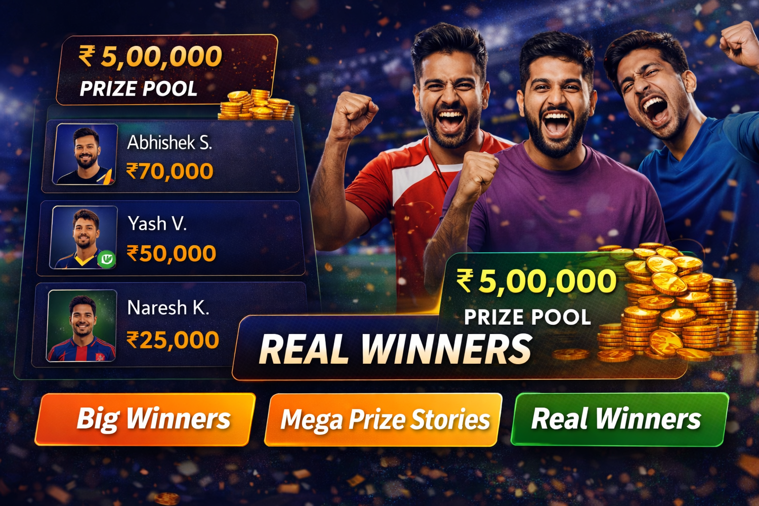 Come Sport Hub fantasy cricket result notes